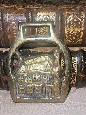 Antique Horse Brass Harness Medallion Thomas Hardy Cottage Collectible Ornament